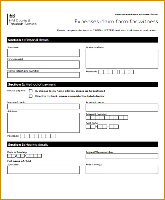 claim form 678558