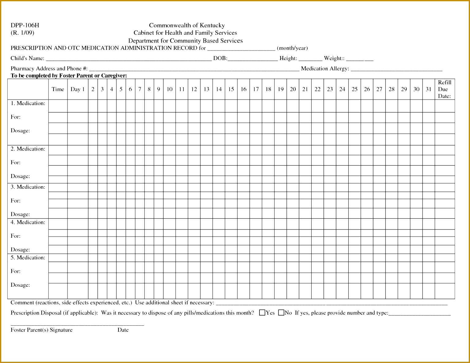 post printable medication administration record template 11851534