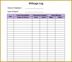 4 Mileage form Template