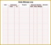 4 Mileage Tracker Sheet