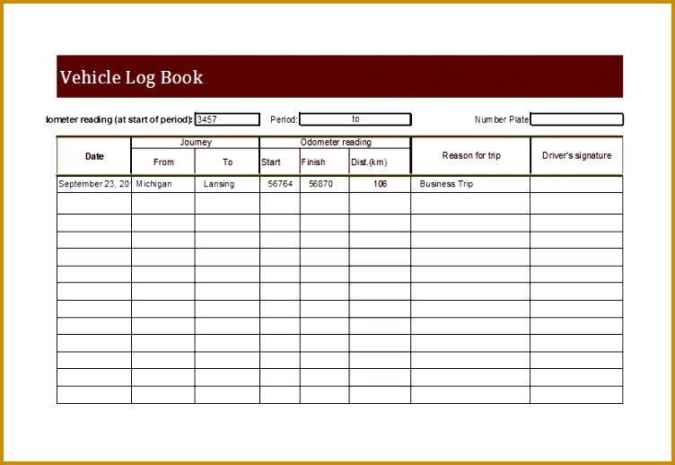 Vehicle Log Book Template for MS EXCEL ubeda vehicle log book 518752
