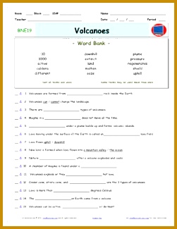 Differentiated Video Worksheet Quiz & Ans for Bill Nye 2fwnh Differentiated Video Worksheet Quiz & Ans for Bill Nye Volcanoes 325251