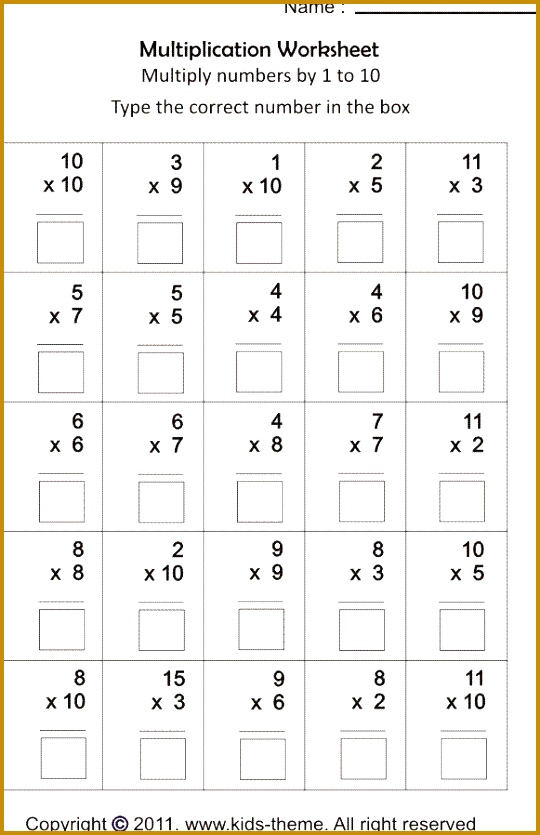 Math Worksheets For Grade 3 Multiplication Worksheets for all Download and Worksheets 835540