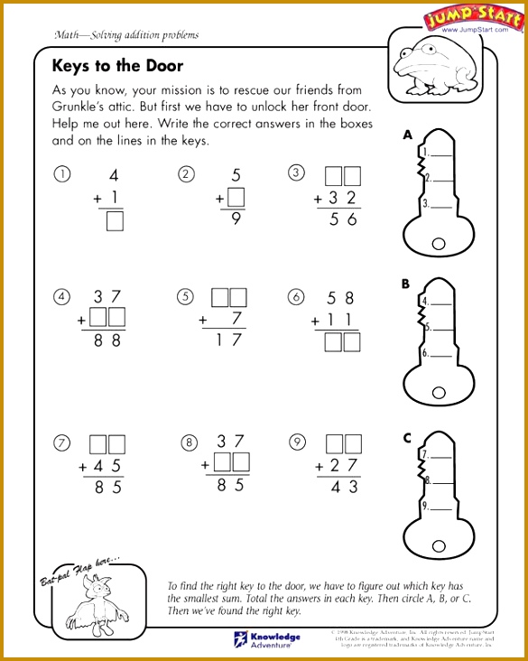 FREE Lessons4Now Stuff 4th Grade Math WorksheetsAddition 732585