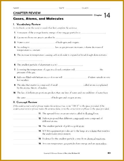 7th Grade Science Printable Worksheets About Atoms 7th Best Free Printable Worksheets 558431