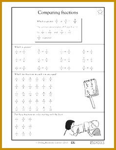paring fractions 4th grade 308238