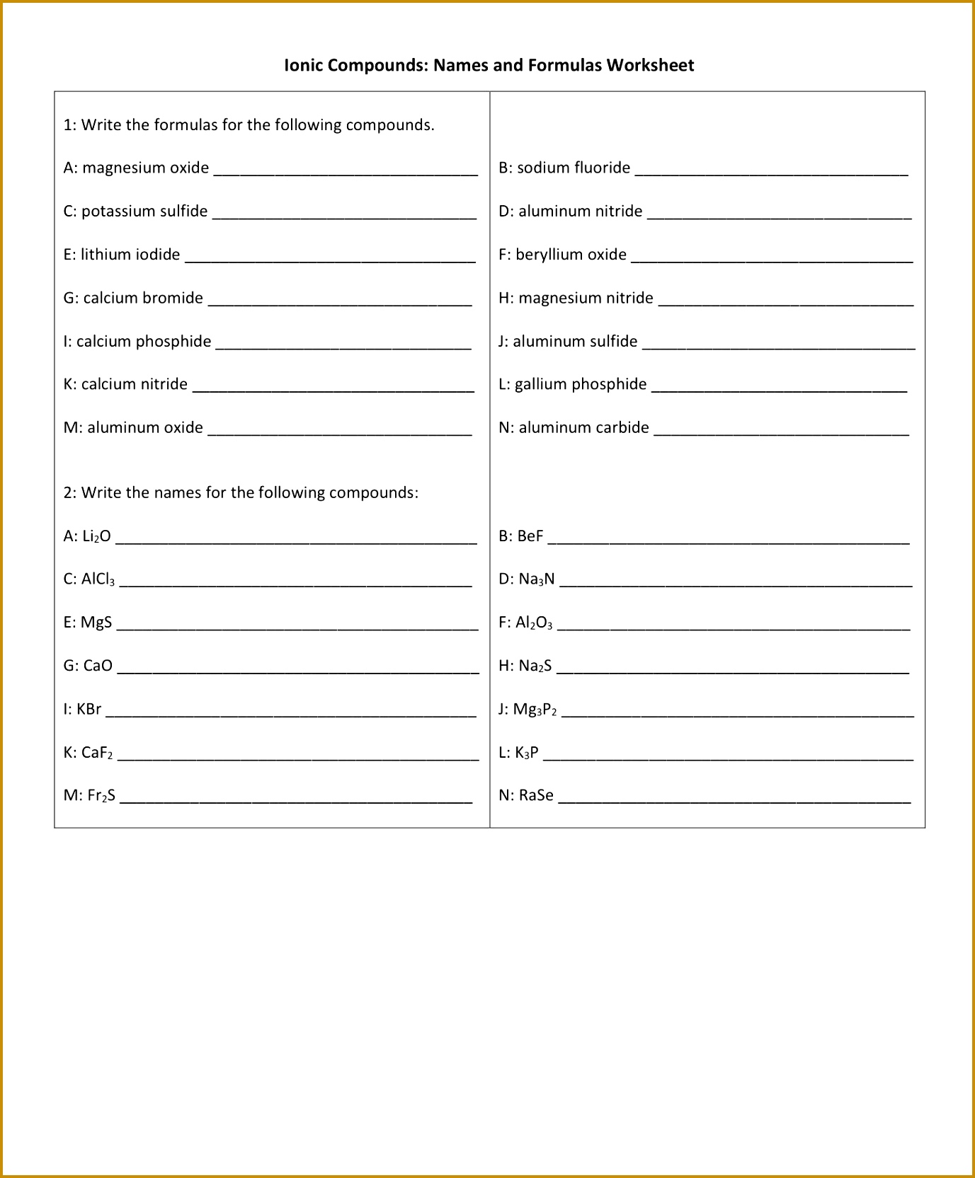 Ionic pounds Names and Formulas Worksheet November 17 2017 16651377