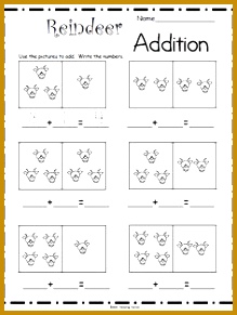 Free Candy Cane Addition Math Worksheet – Great for December and 1dtvg Reindeer Addition Math Worksheet – Madebyteachers 291219