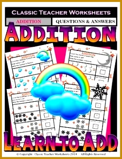 12 best Addition Worksheets Classic Teacher Worksheets images on csefu Addition Add & Write the Total Number of Objects Kindergarten 325251