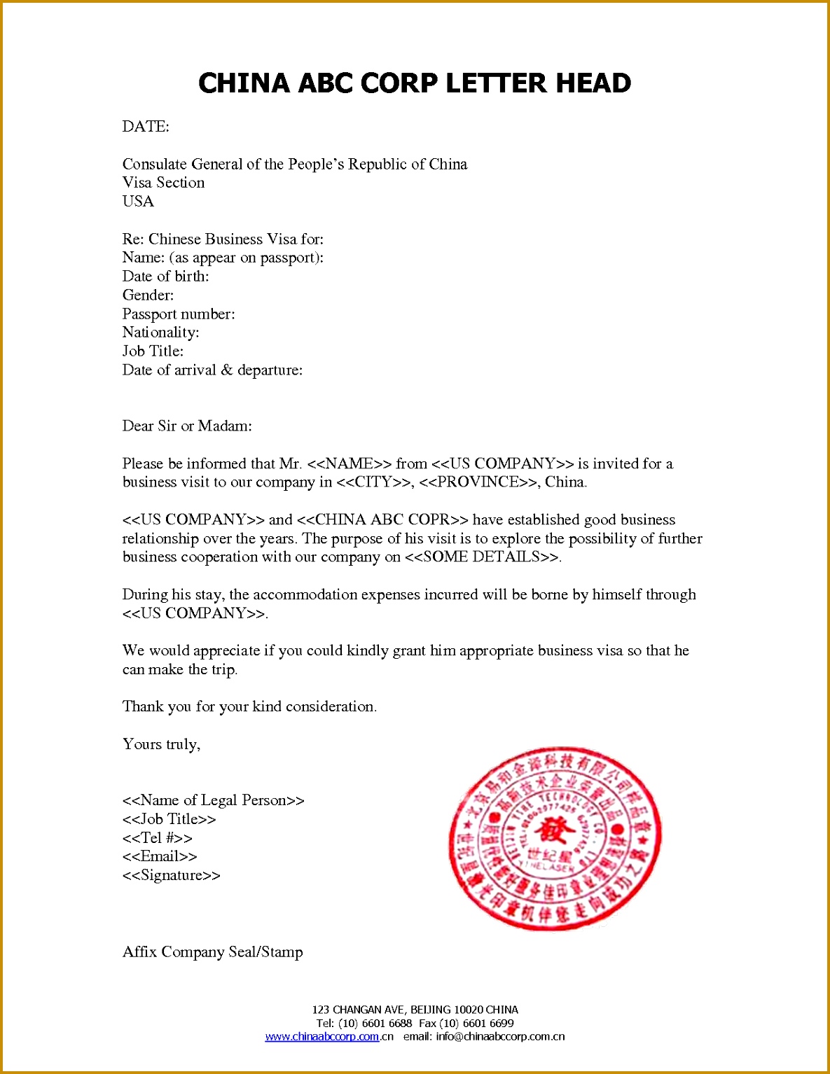 Best Ideas Sample Invitation Letter For China Visa Application Pudocs Cool Business Invitation 15341185