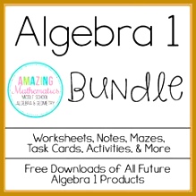 Algebra 1 Bundle All My Algebra Products for 1 Low Price 219219