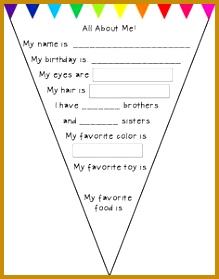 All About Me Pennant Freebie Maybe use this as the nursery & preschool board in the hallway 279219