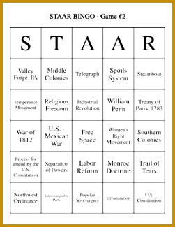 Best 25 Teaching us history ideas on Pinterest 3Qdaq US History 8 BINGO SS STAAR Review 2 30 BINGO Cards 325251