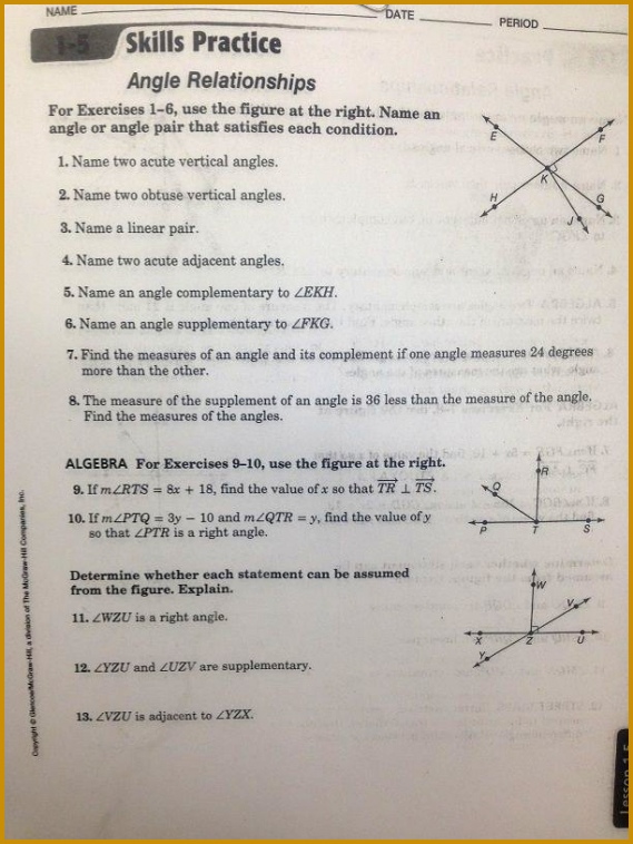 36 best Angles images on Pinterest 7ekrz angle relationships worksheets for geometry Google Search 758569