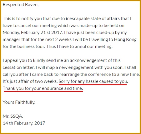 cancellation of meeting 451428