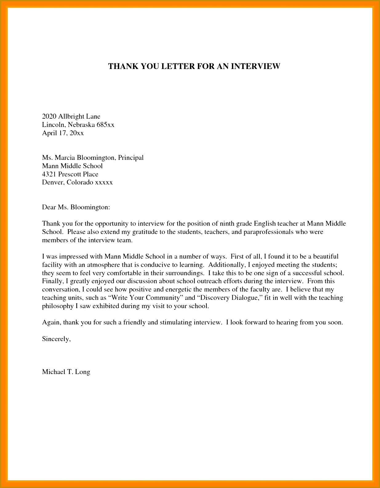 an appreciation letterank you letters for teachers how to write an appreciation letter a teacher image cover format handwritten resume 15841235