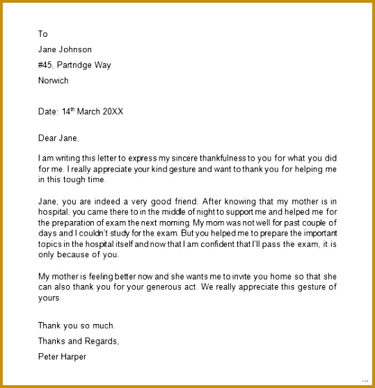 26 Thank you letter for appreciation famous Thank You Letter For Appreciation Useful Portrayal Letters Boss 539558