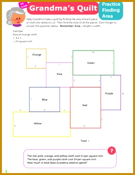5 area and Perimeter Worksheets | FabTemplatez