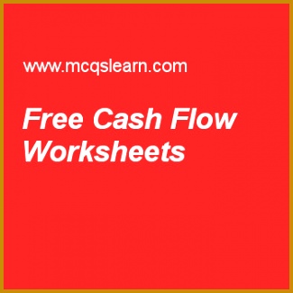 Free Cash Flow Worksheets 325325