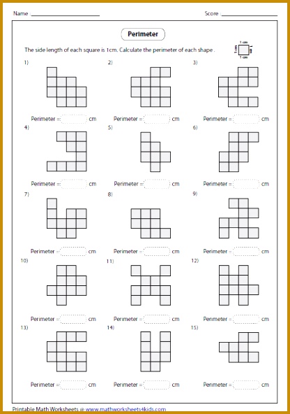 This page contains perimeter worksheets using squares and grids 592416