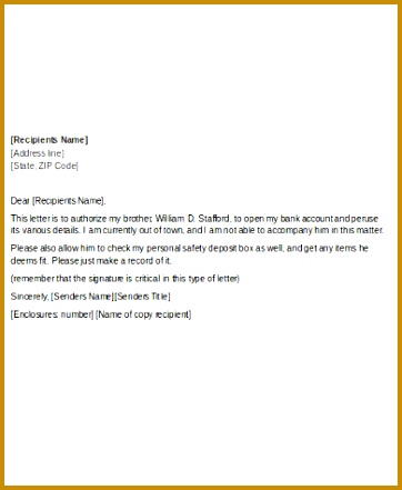 Sample Authorization Letter Free Documents In Word Pdf 441362