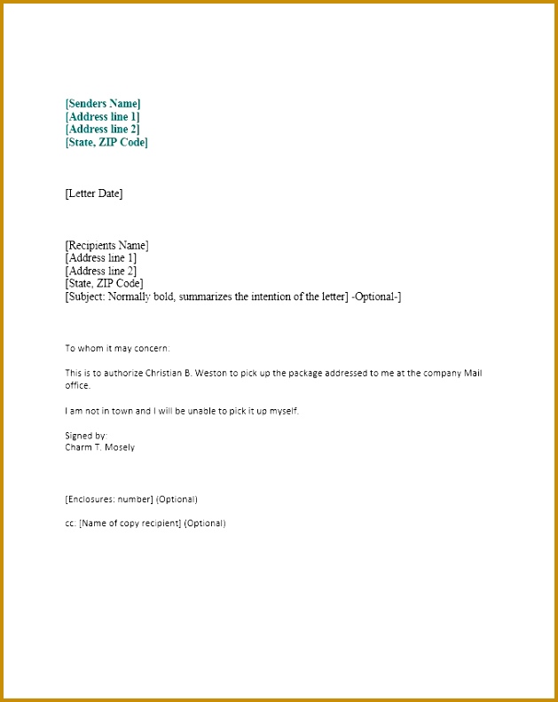 letter authorize 791629