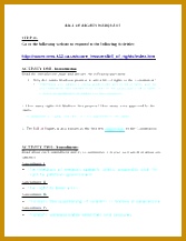 BILL OF RIGHTS WEBQUEST BILL OF RIGHTS WEBQUEST STEP 1 Go to the following website to respond to the following Activities 217167