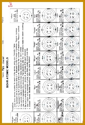 Resultado de imagen para blank bohr model worksheet 251172
