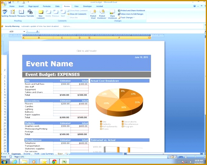 34 best Microsoft Templates images on Pinterest PMgha Event Bud Excel Spreadsheet Template 546684