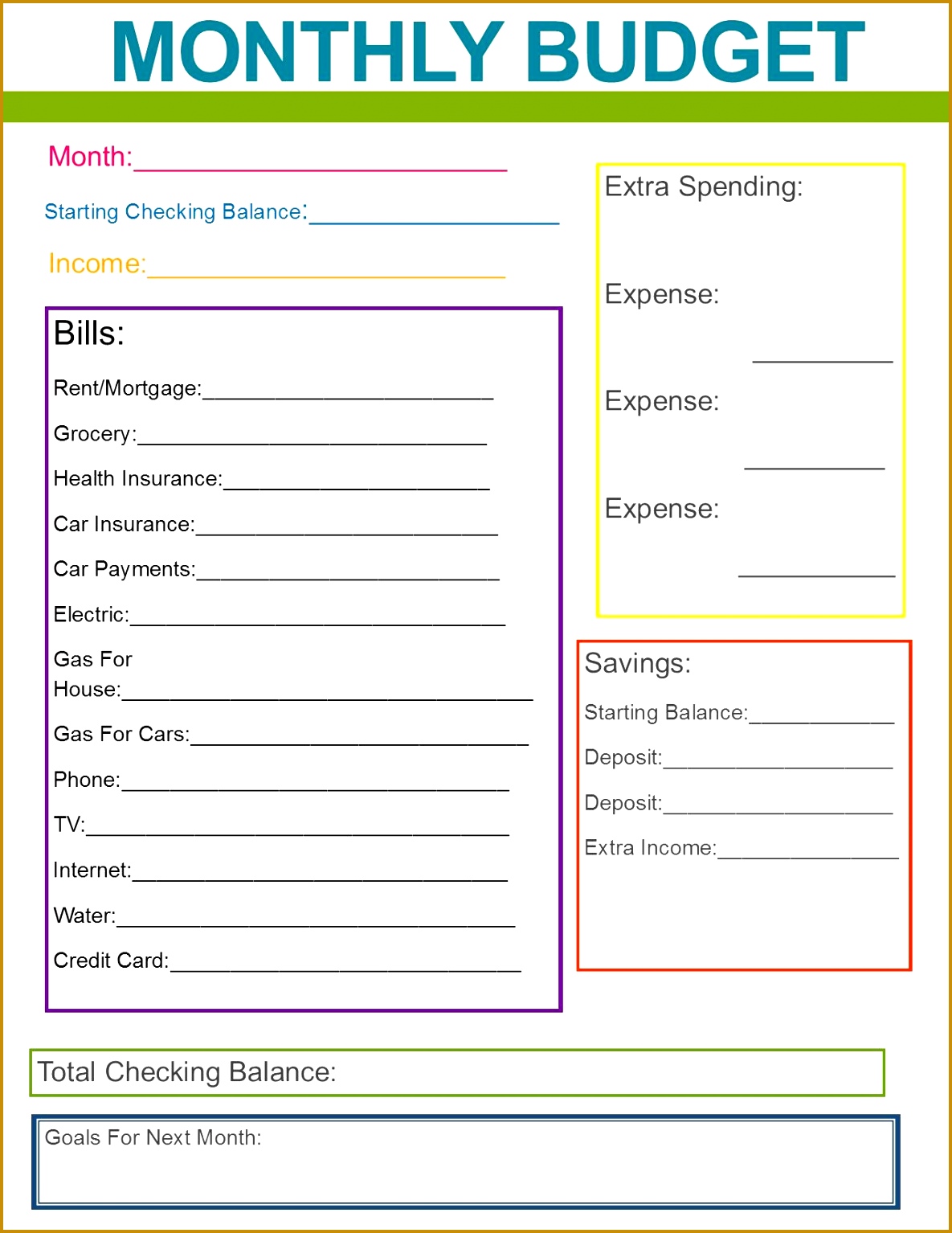 Monthly Family Bud Great habit to start for the new year czgei Monthly Family Bud Great habit to start for the new year Monthly Bud PrintableBud Planner 15341185