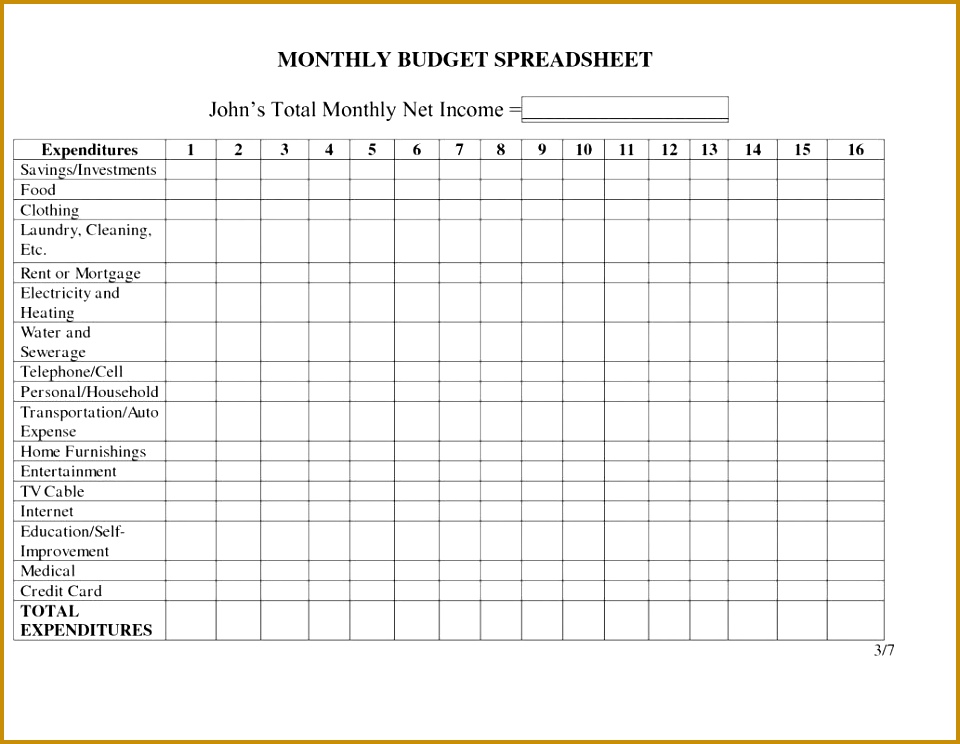 Monthly Expenses Excel Template jjvdP monthly expenses excel template 744960