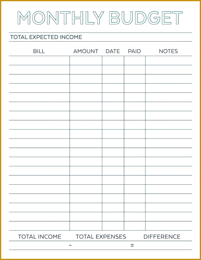 The 25 best Bill template ideas on Pinterest gxydp Bud Planner planner worksheet monthly bills template free printable free Simple Monthly Bud Planner printable monthly 885684