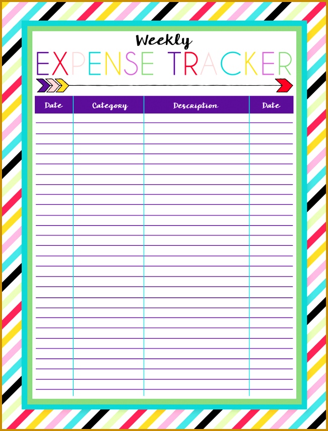 Free Printable Expense Trackers 854651