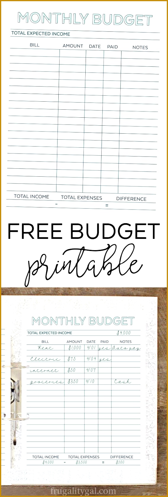 118 best Free Bud Printables images on Pinterest cgrcO Frugal Living Ideas Monthly Bud Printable Free Free Printable Monthly Bud Planner 5671677