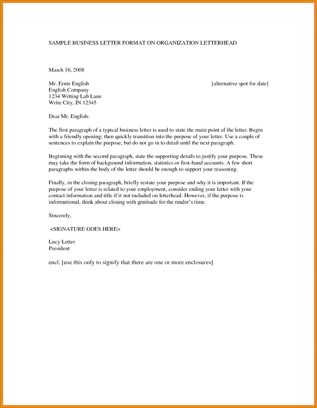 5 business letter format with letterhead 12081556