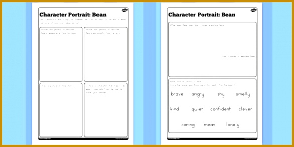 Character Profile Bean Worksheet to Support Teaching on Fantastic Mr Fox australia 292585
