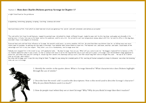 Scrooge Character Analysis for Secondary KS3 year 329465