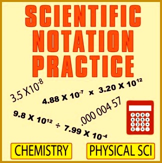 Chemistry Worksheets Scientific Notation Science Ideas Physical Science Task Cards Physics 324325