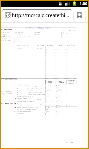 Tn Child Support Worksheet 476285