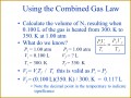 3 Combined Gas Law Worksheet