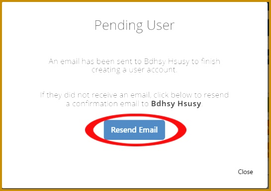 Hit the Resend Email button Easy Peasy 385545
