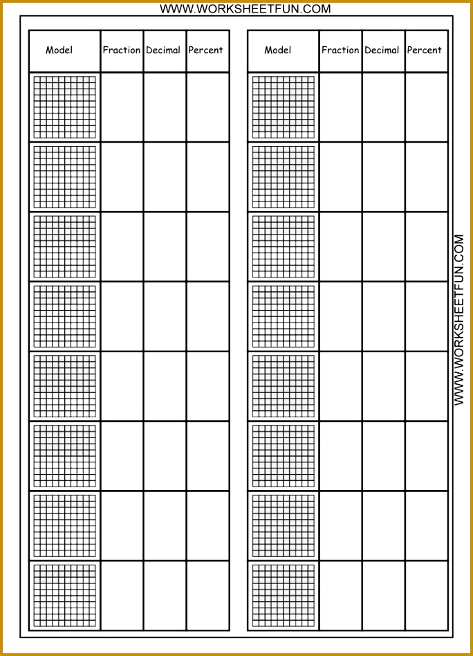Free Printable Worksheets Convert between percents fractions and decimals 948684