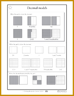 Decimal Model Worksheet Number Line Worksheets Moreover Adding 308238