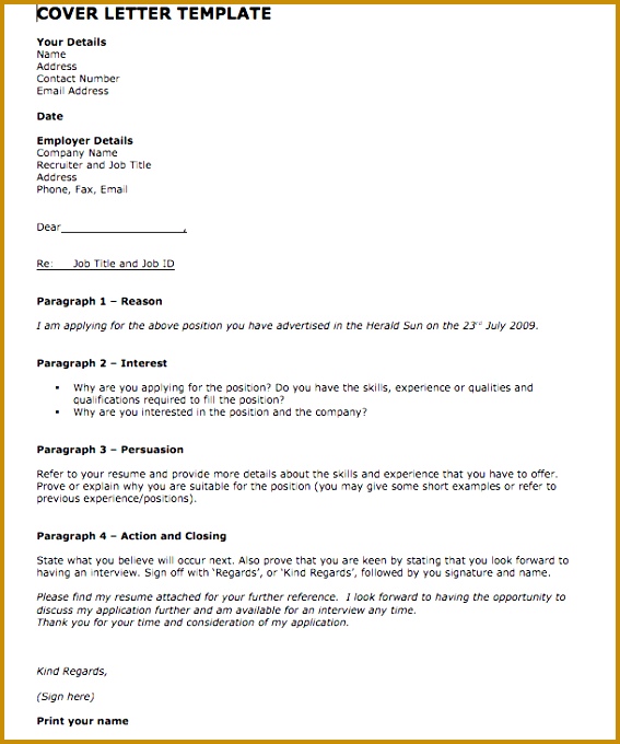 Free Sample Cover Letter For Job Application Free Sample Cover Letter For Job Application doc 680567