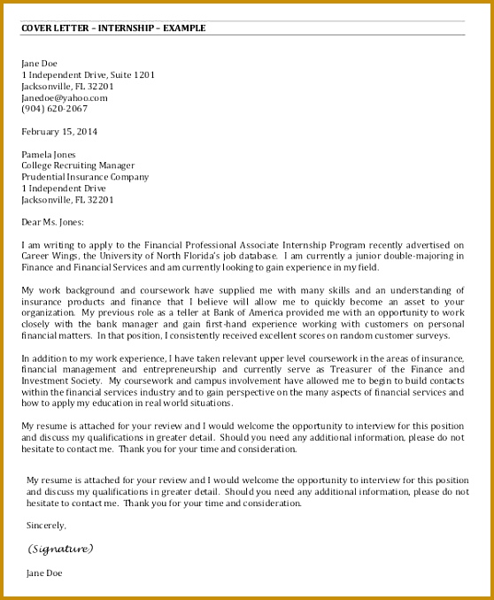 internship cover letter cover letter for internship cover letter example graphic design 678558