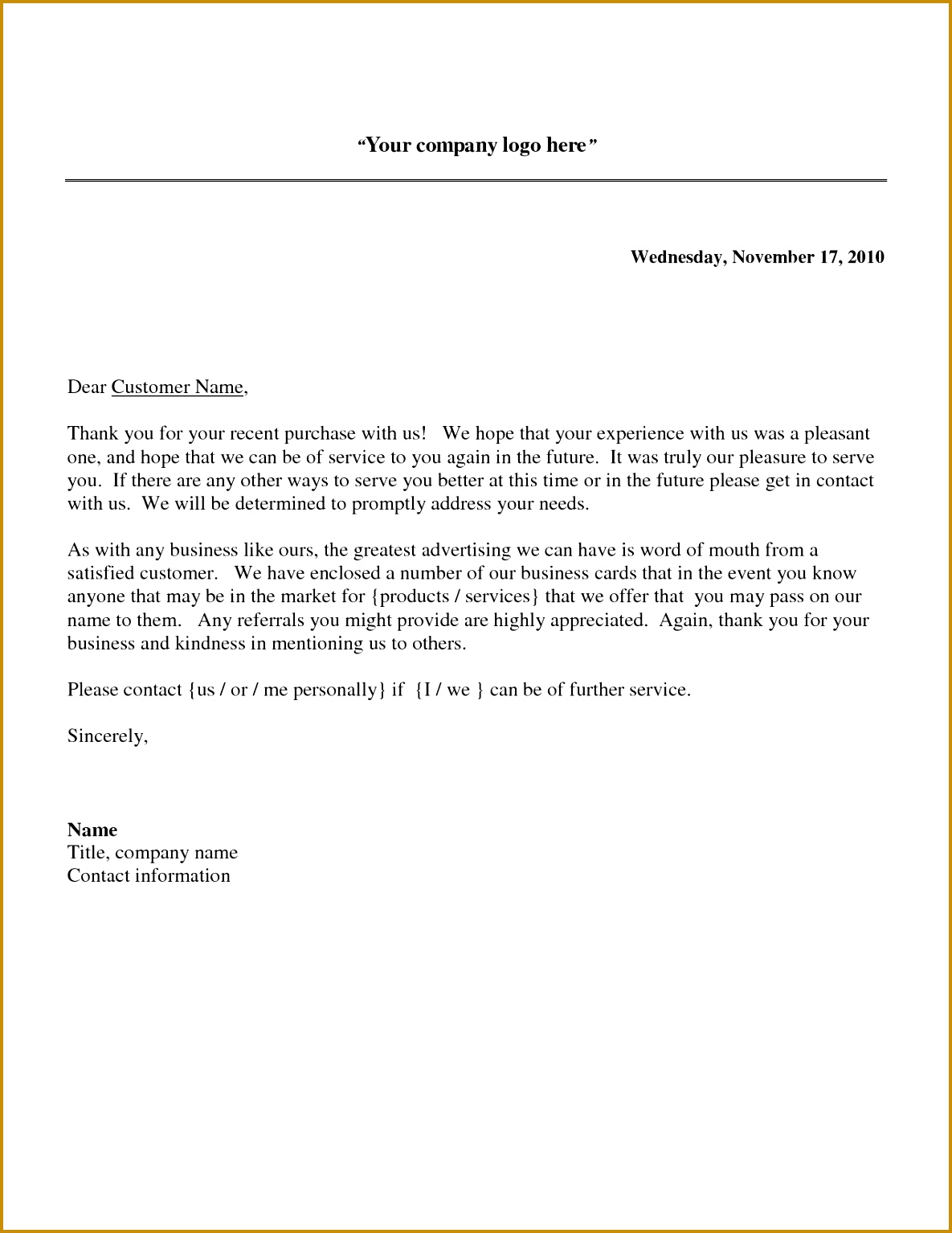 Wonderful Thank You Letters to Clients for their Business for Your Pany Thank You Letter Enom 15341185