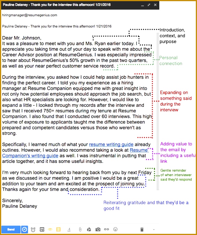 follow up email example with highlights 816685