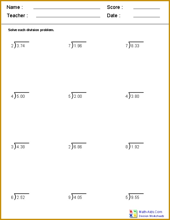 Multiplication Worksheets with Decimals School Pinterest 736569