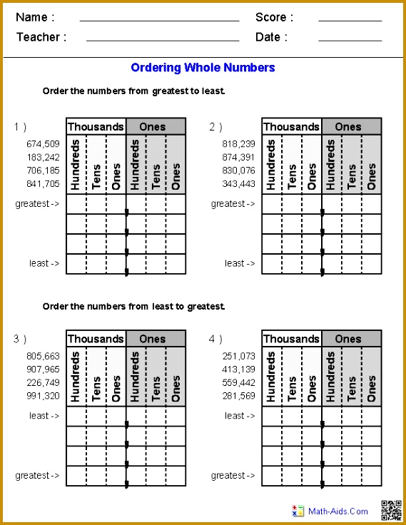 Worksheets 736569