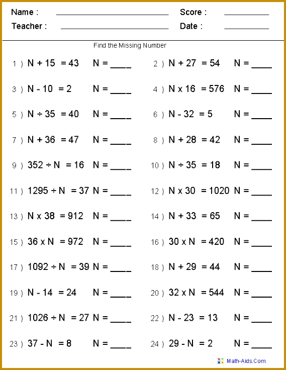 Mixed Problems Worksheets 569736